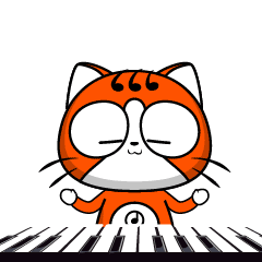 橙子猫,音乐表情包