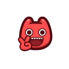 魔鬼猫动态表情小红脸系列