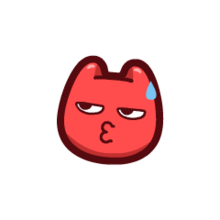 魔鬼猫动态表情小红脸系列