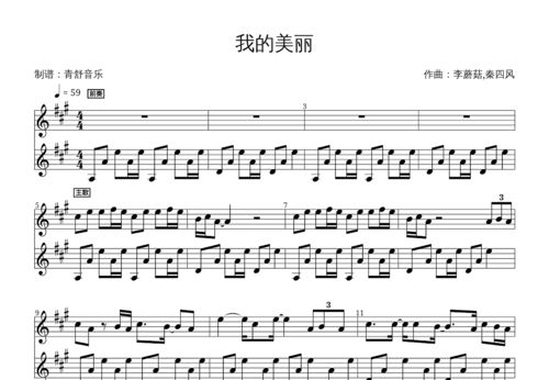 我的美丽钢琴谱李蘑菇,秦四风a调独奏吉他世界