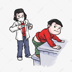 护士给病人打针插画素材图片免费下载高清psd千库网图片编号11437754