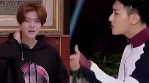 鹿晗模仿黄子韬放狠话,小表情超拽似复刻,本尊现场秒变害羞