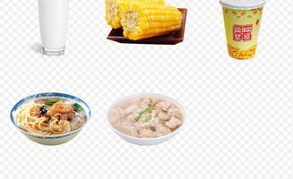 西式美味早餐点心食物肉松面包海报素材背景图片png