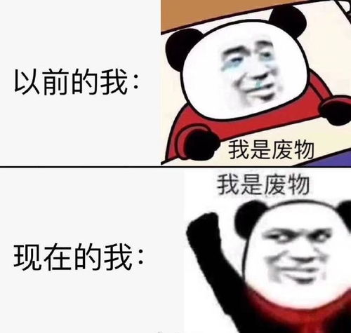以前的我现在的我表情包我是废物熊猫头表情包分享咖绿茵手游站