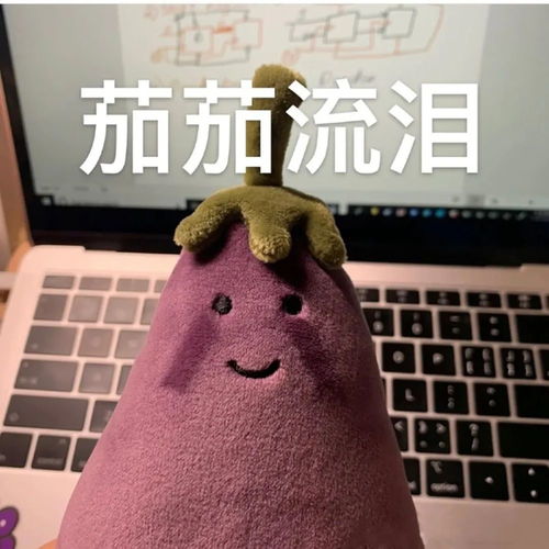 最近很火的可爱茄子表情包
