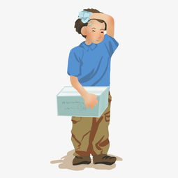 快递物流手绘插画快递小哥图片素材其他格式下载动漫人物大全
