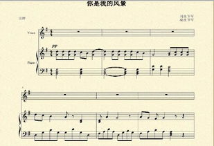 你是我的风景钢琴谱急