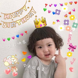 罗熙表情包生日快乐,今天你最美