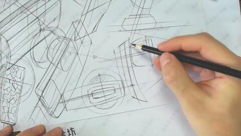 工业设计考研耳机线稿手绘极速sketch考研高分必备基本功练习手绘小白看这里