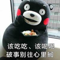 黑色小熊表情包微信头像图片大全