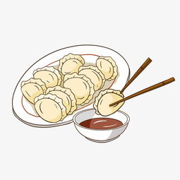 手绘冬至吃饺子插画图片素材其他格式下载动漫人物大全