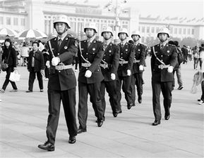流动仪仗队我代表军队的样子