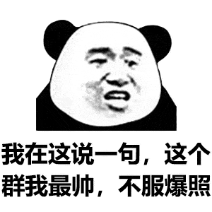 熊猫头表情包i不行的你太丑了