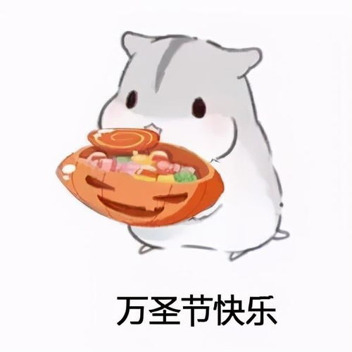 仓鼠万圣节表情包合集万圣节快乐