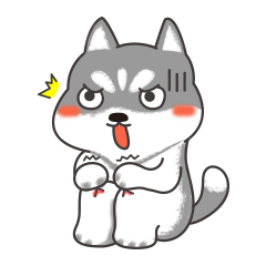 乖巧二哈心情插图及表情