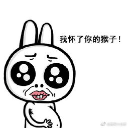 眼睛突出的兔子表情包