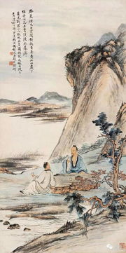 古人饮茶图,简直太悠闲了
