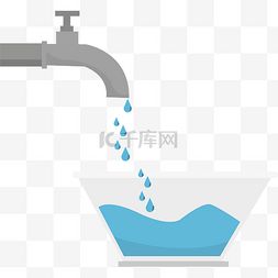 卡通水龙头滴水图片卡通水龙头滴水图片素材免费下载千库网