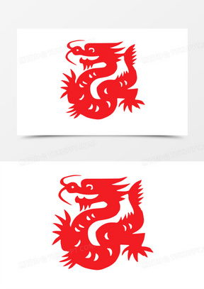 十二生肖剪纸龙图案大全