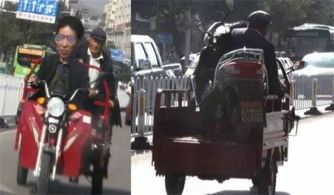 交警把违法行人做成大头表情包画风让人笑喷