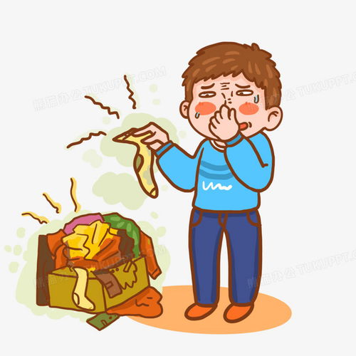 手绘卡通男生掩鼻表情难受插画元素png图片素材免费下载手绘png30003000像素