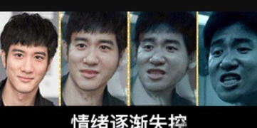 情绪逐渐失控王力宏在模仿张学友表情包