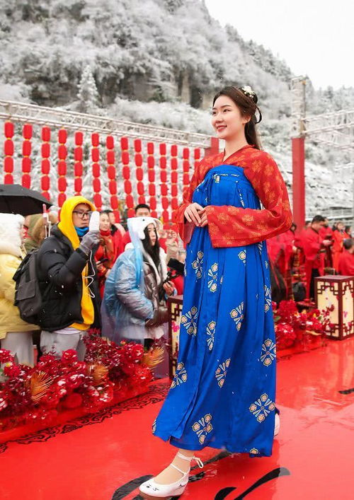 震撼仙女下凡武隆七仙女冰雪季上演汉服国风大赏