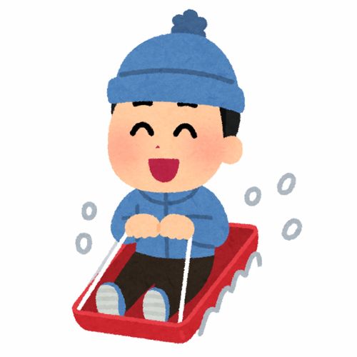 滑雪双板单板滑冰卡通插画免扣素材手绘png8插画运动比赛健身