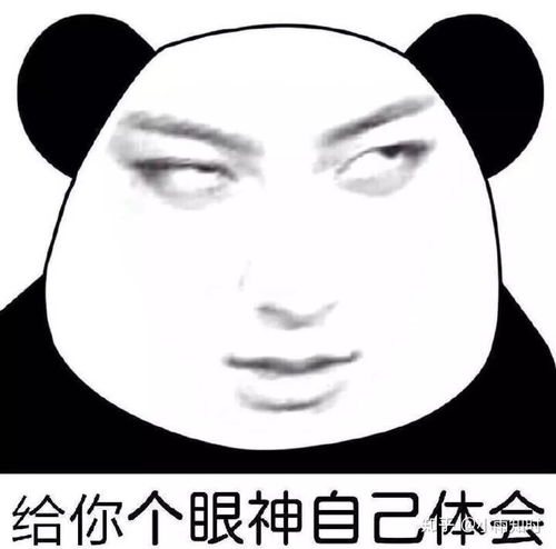 精神抖擞表情包熊猫眼妈妈