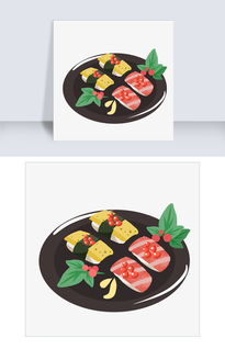 特色美食彩色寿司手绘插画图片素材psb格式下载动漫人物大全